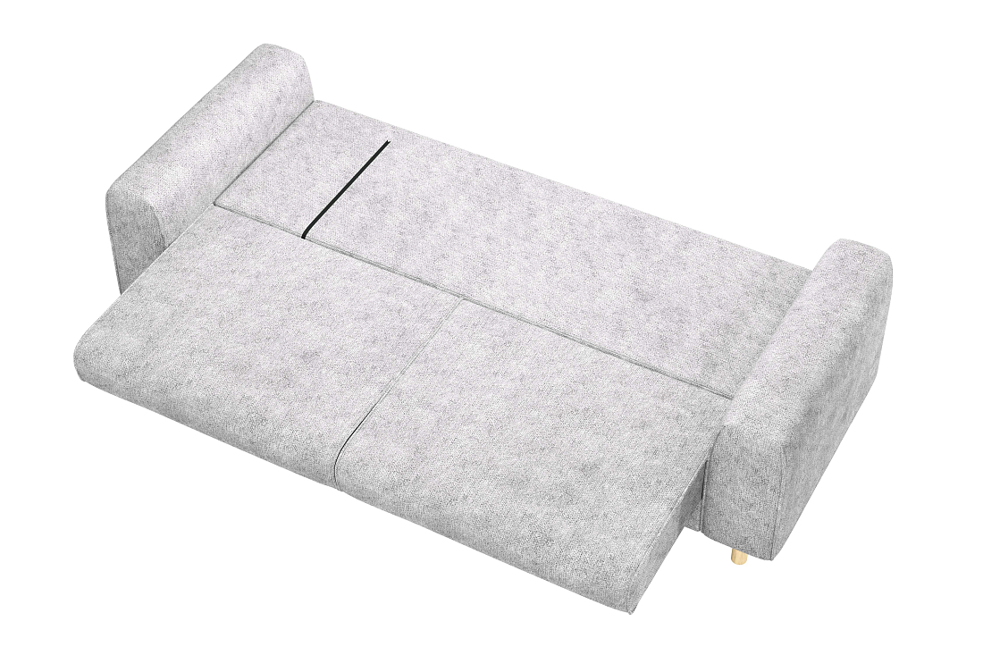 Шелдон / Диван - кровать 3-х местн. велюр sierra 1 светло-серый